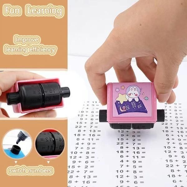 EduCraft Roller Math Learning Stamps